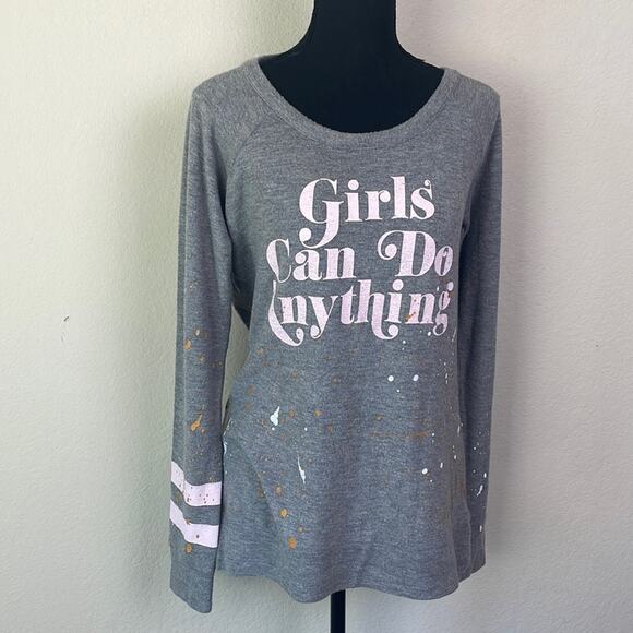 New! Chaser dancer’s open slouch back sweatshirt women’s M - Picture 1 of 12